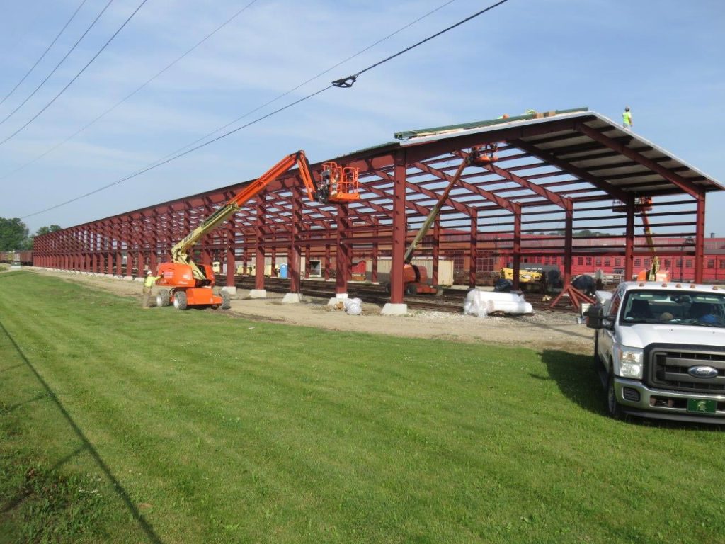 new car shed construction